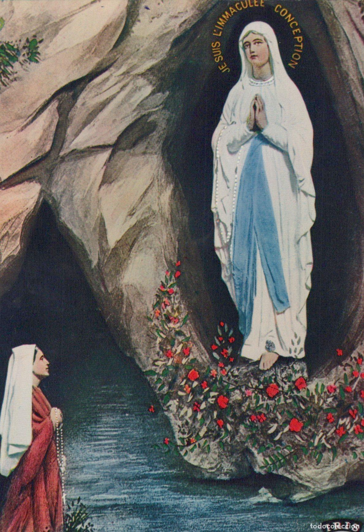 Postais: France Lourdes Apparition Of Virgin Mary To Bernadette Soubirous Grotto *YBB581