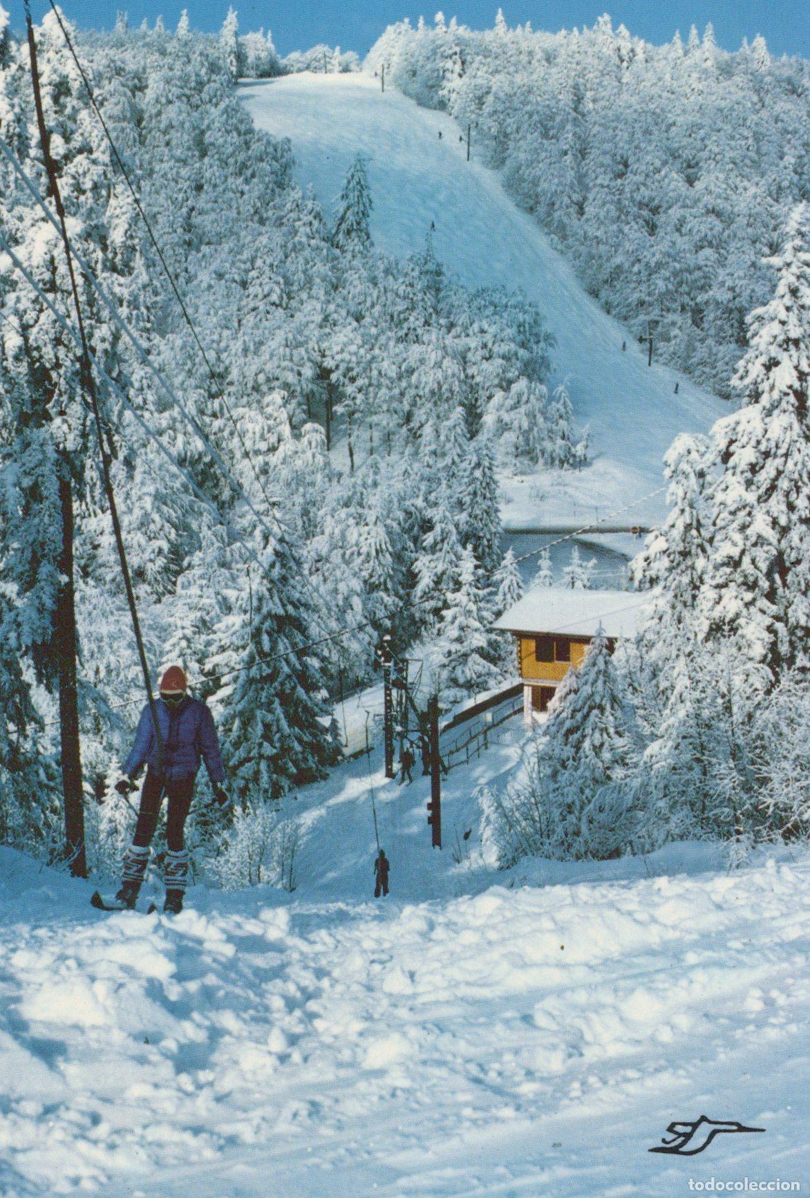 Cartoline: France Xonrupt Longemer Skiing In Le Collet Piste Fountain Nicole *YBB586