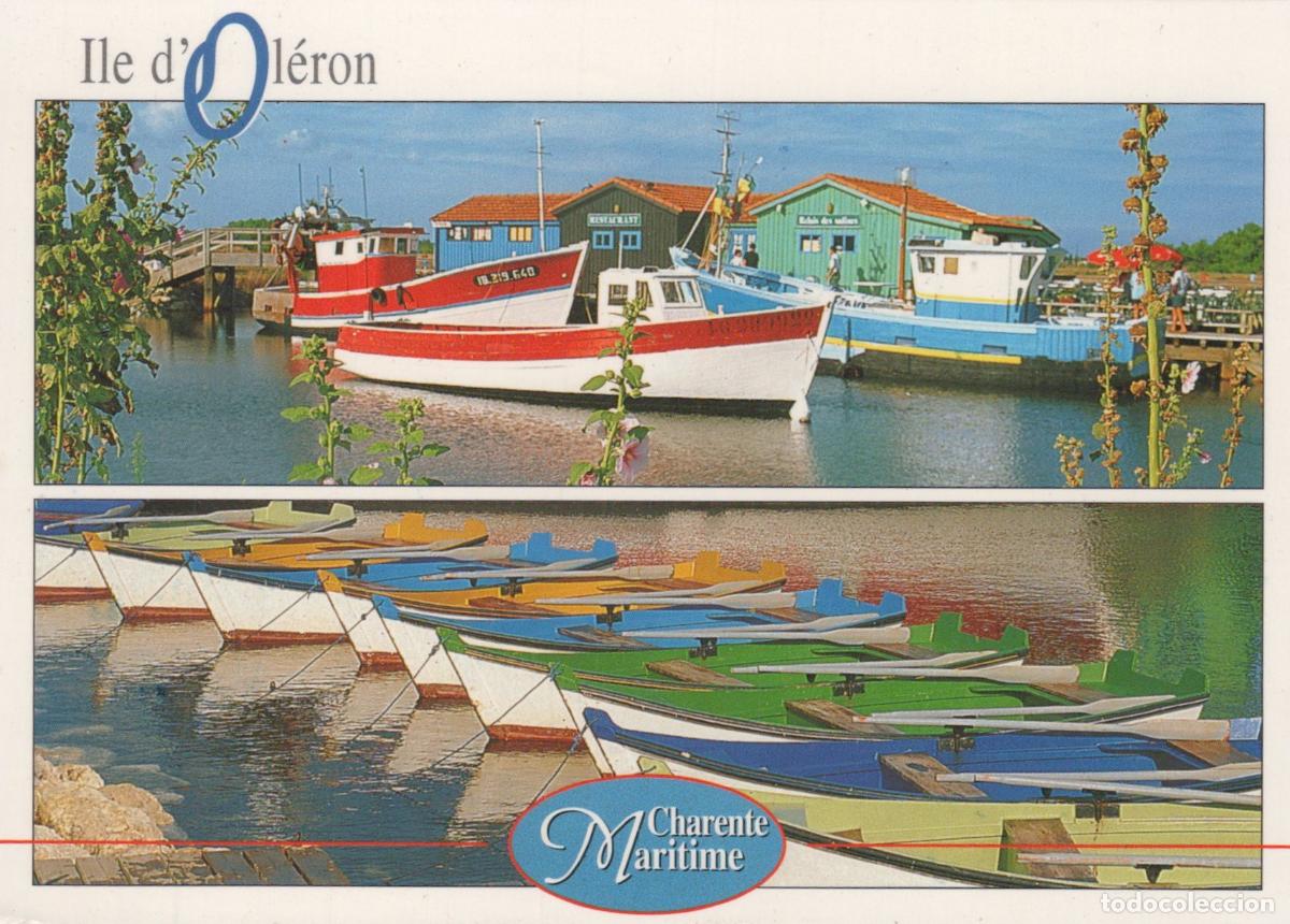 Cartes Postales: France Ile D Ol&eacute;ron Charente Maritime Fishing Boats And Harbor Scene *YBB479