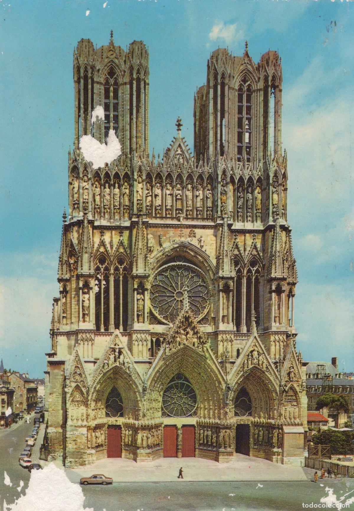 Cartes Postales: France Reims Cathedral West Facade Gothic Architecture *YBB627