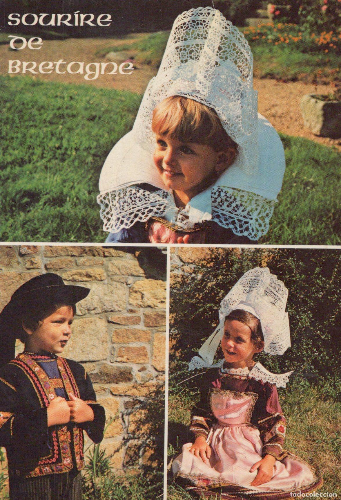 Cartes Postales: France Children In Traditional Breton Costumes *YBB621