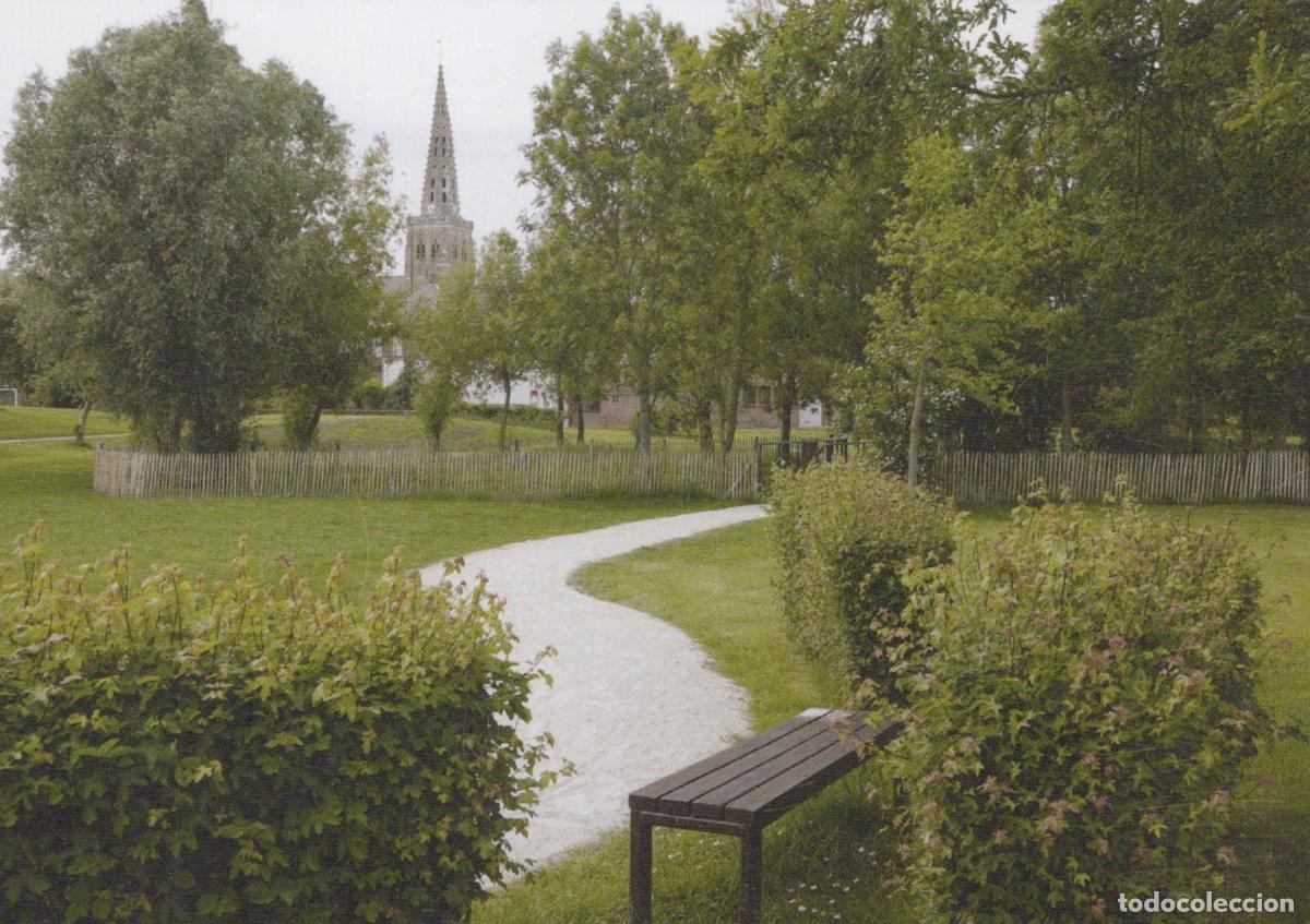 Cartes Postales: France Aniche Bollezeele La Promenade Verte Park With Church Unposted *YBB506