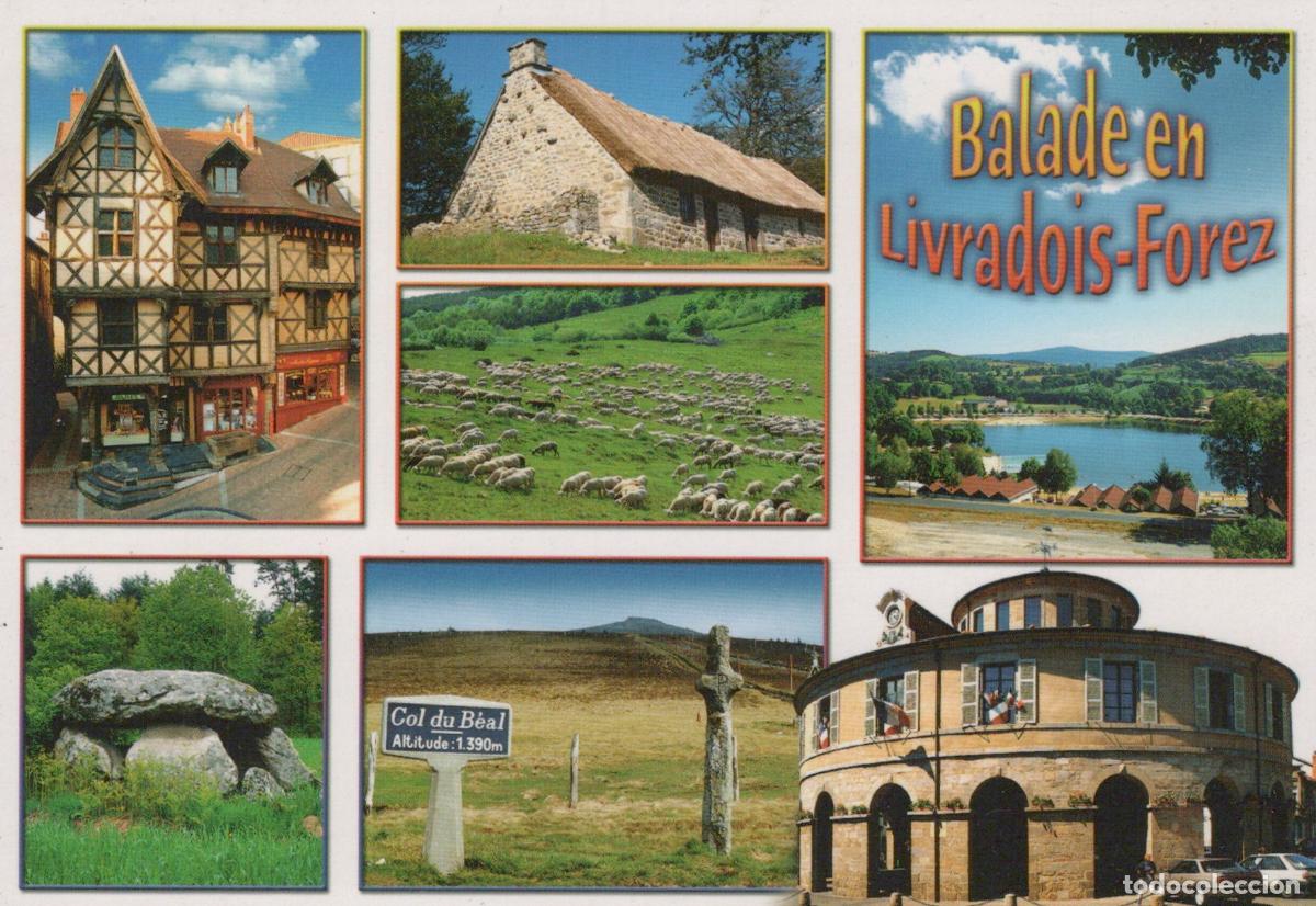 Postkarten: France Walk In Livradois Drill Multi View With Architecture Landscape *YBB513