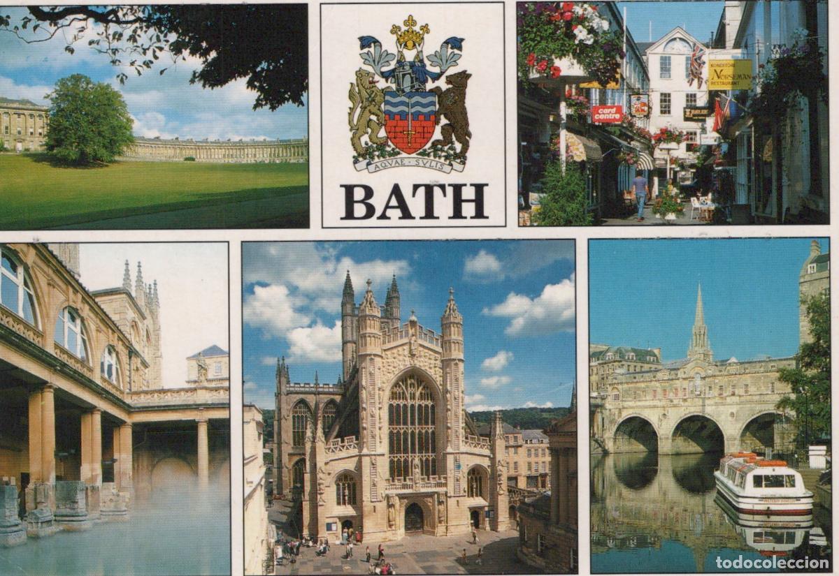 Postkarten: United Kingdom Somerset Collage Of Bath Landmarks Including The Royal *YBB702
