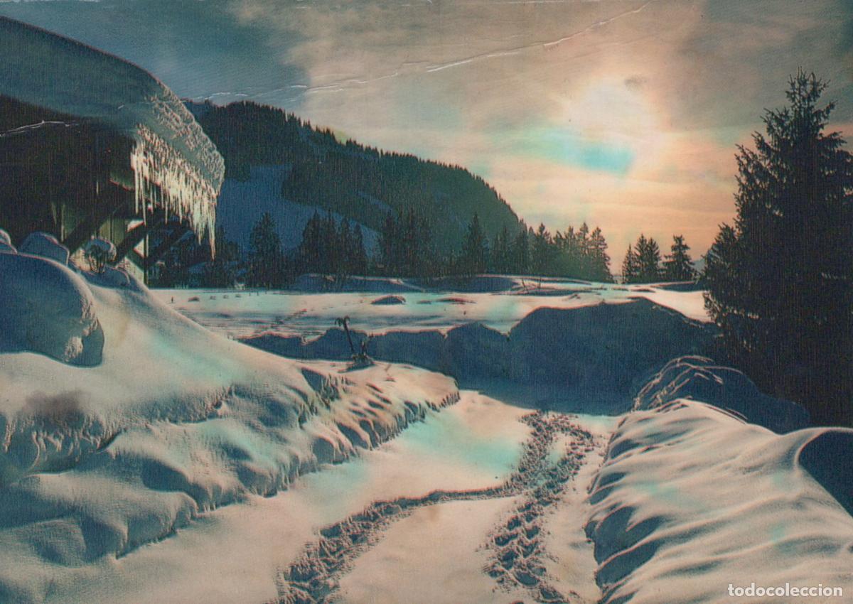 Postkarten: France Toulouse Snowy Mountain Landscape With A Building And Unposted *YBB553