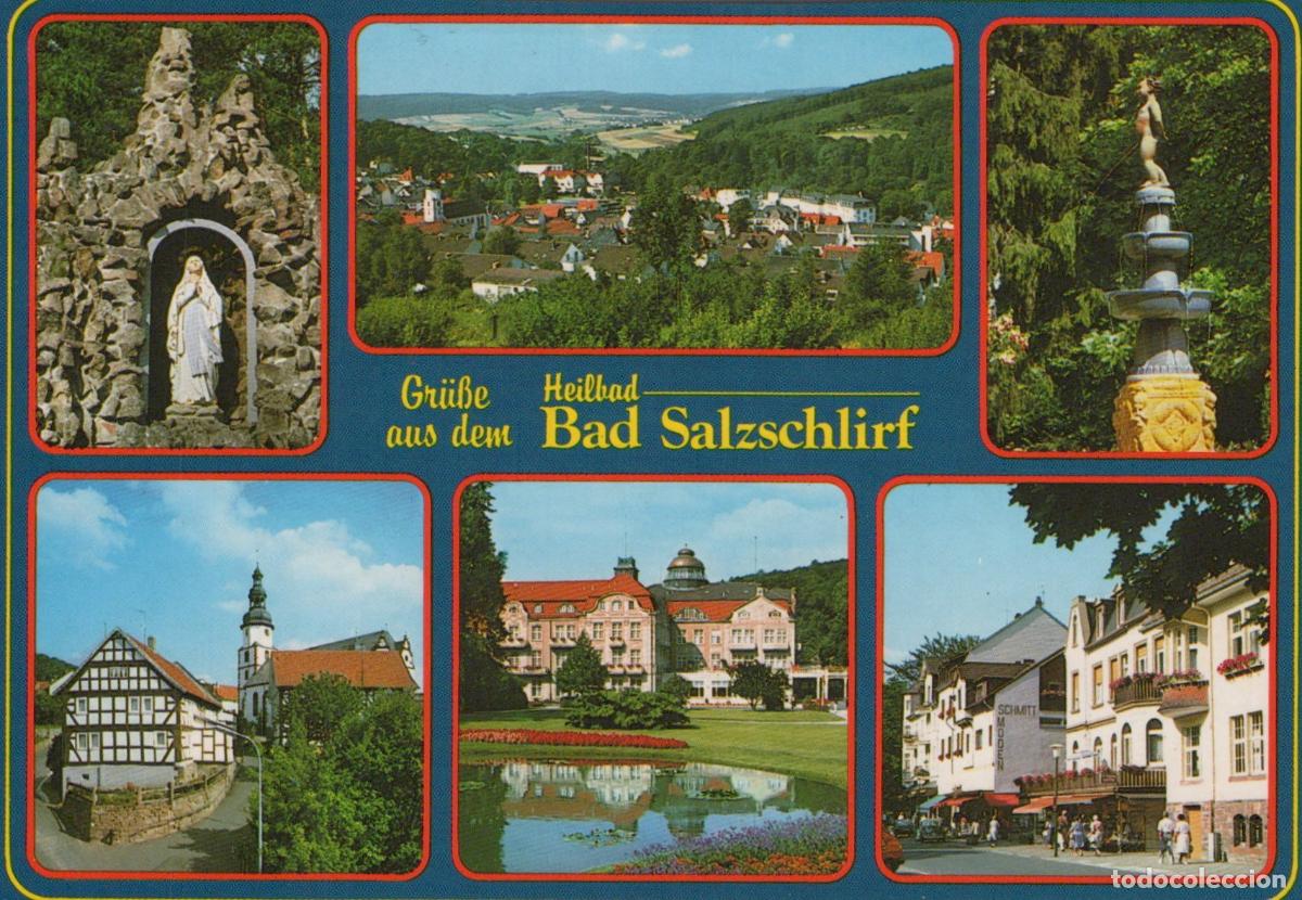 Postkarten: Germany Alsfeld Bad Salzschlirf Multi View Architecture Landscape *YBB730