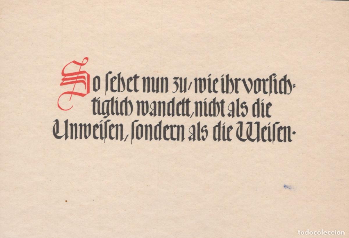 Postkarten: Germany Neuendettelsau German Calligraphy Religious Quote So Unposted *YBB780