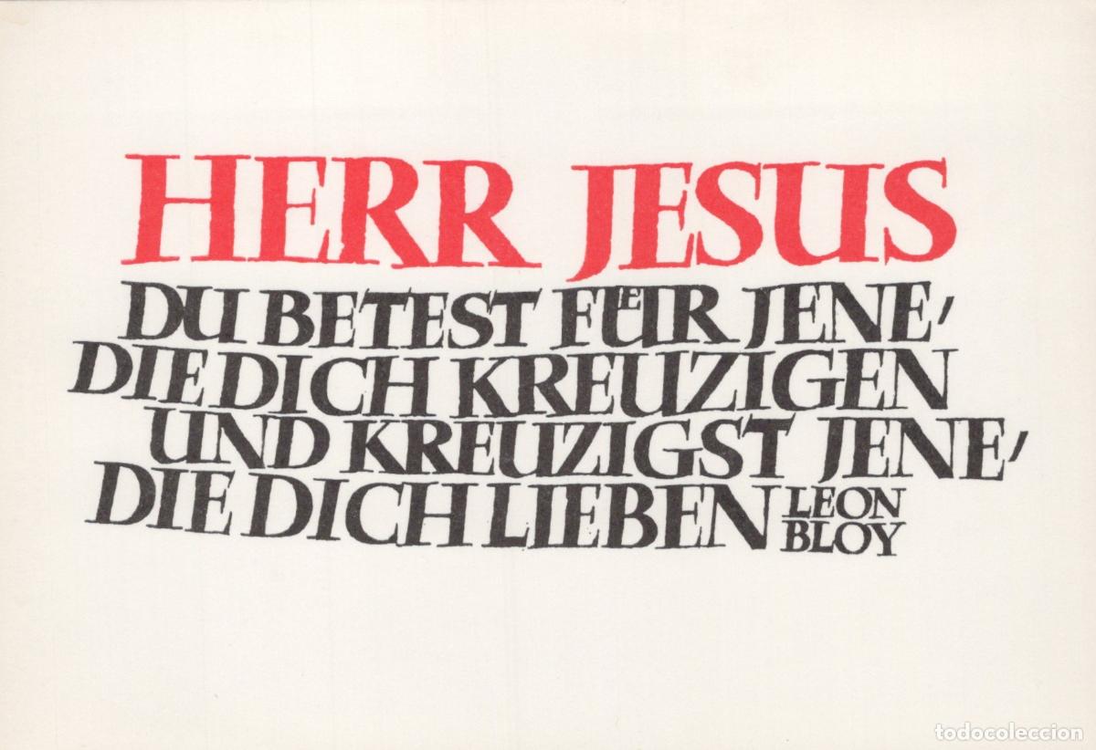 Postkarten: Germany Leipzig Lord Jesus You Pray For Those Who Unposted You *YBB787