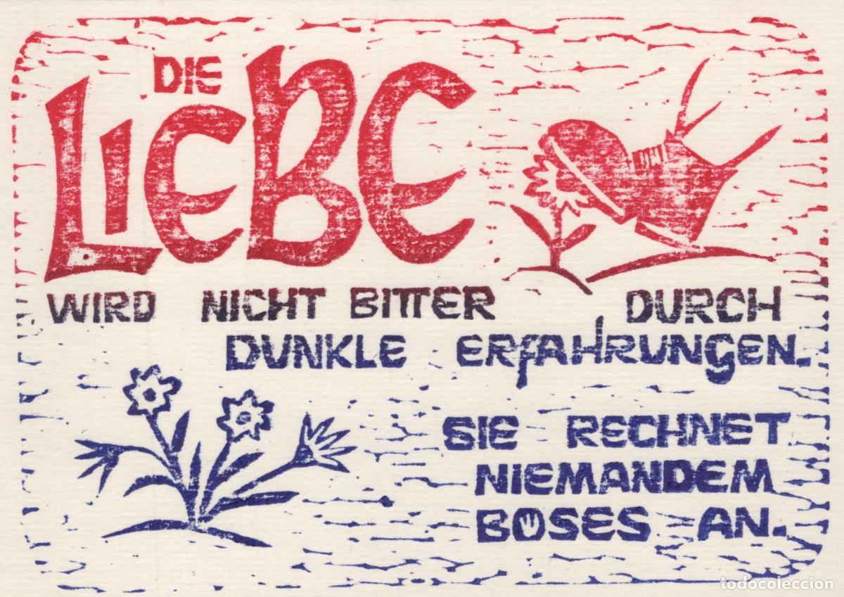 Postkarten: Germany Die Liebe Wird Nicht Bitter Durch Dunkle Erfahrungen Unposted *YBB792