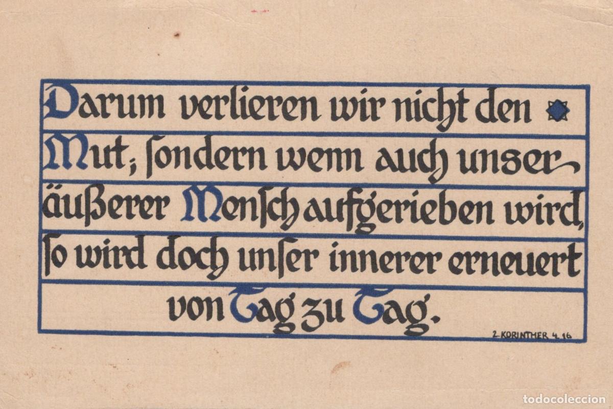Postkarten: Germany Leipzig Religious Quote 2 Corinthians 4 16 German Bible Unposted *YBB790