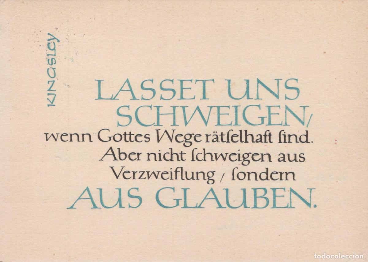 Postkarten: Germany Potsdam Religious Quote Let Us Be Silent When God's Ways Are *YBB795