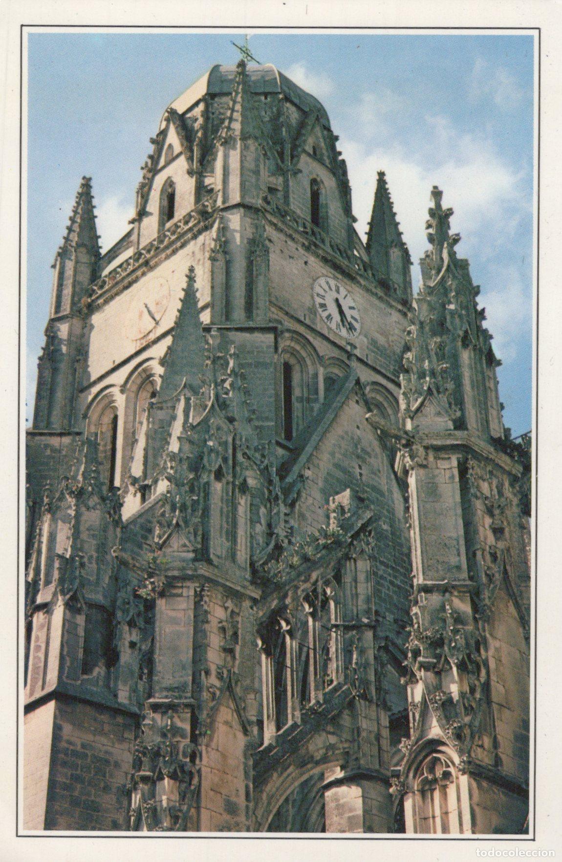 Postales: France Saintes Saint Pierre Cathedral Gothic Architecture Clock Tower *YBB614