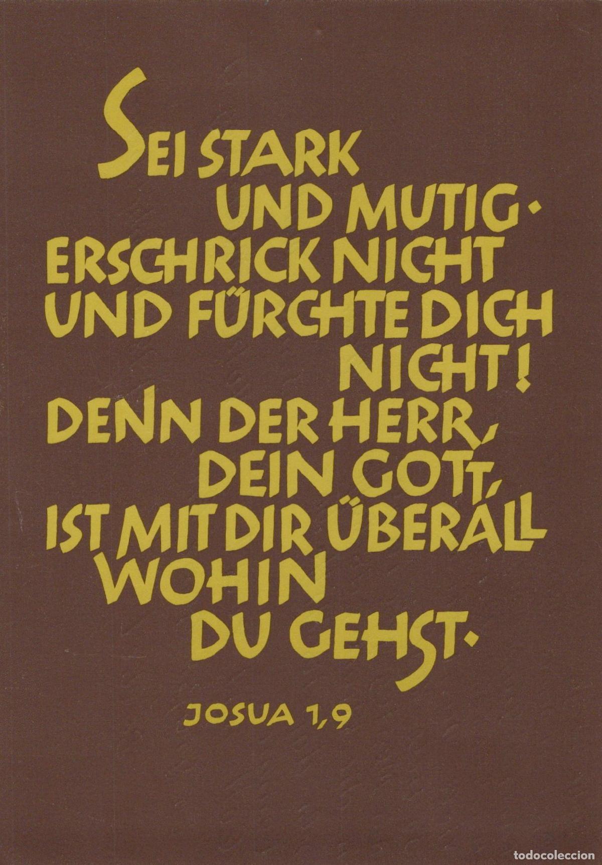 Postales: Germany Leipzig German Bible Verses Joshua 1 9 Be Strong And Courageous *YBB822