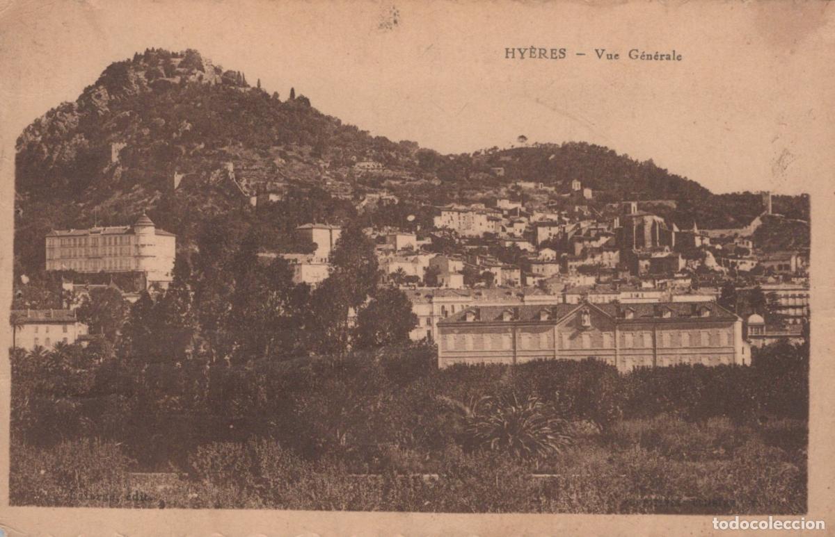 Postales: France Hyeres Hy&egrave;res General View French Riviera Coastal Town Landscape *YBB653
