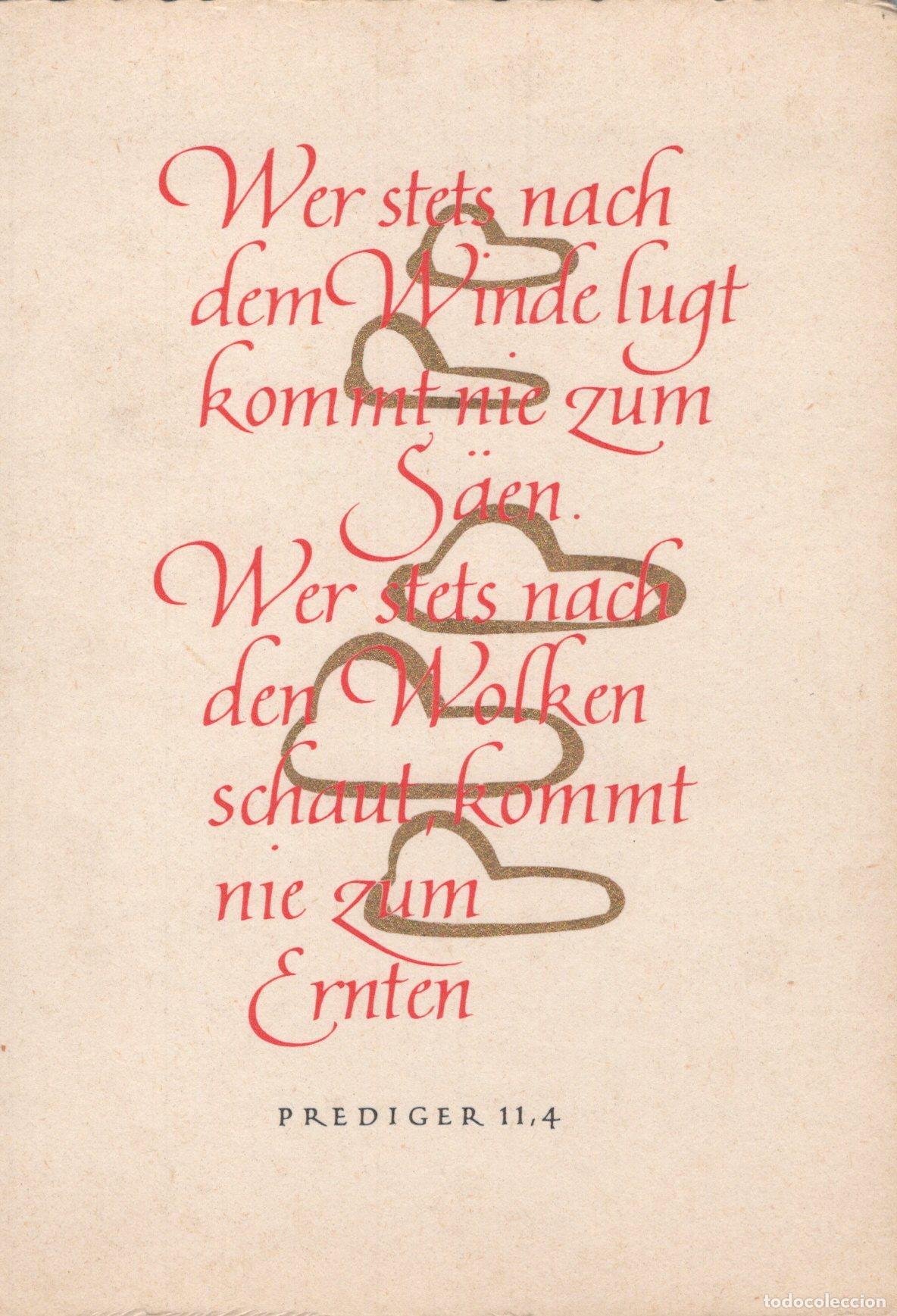 Postales: Germany Muenchen German Biblical Quote Preacher 11 4 Clouds Wind Sowing *YBB840