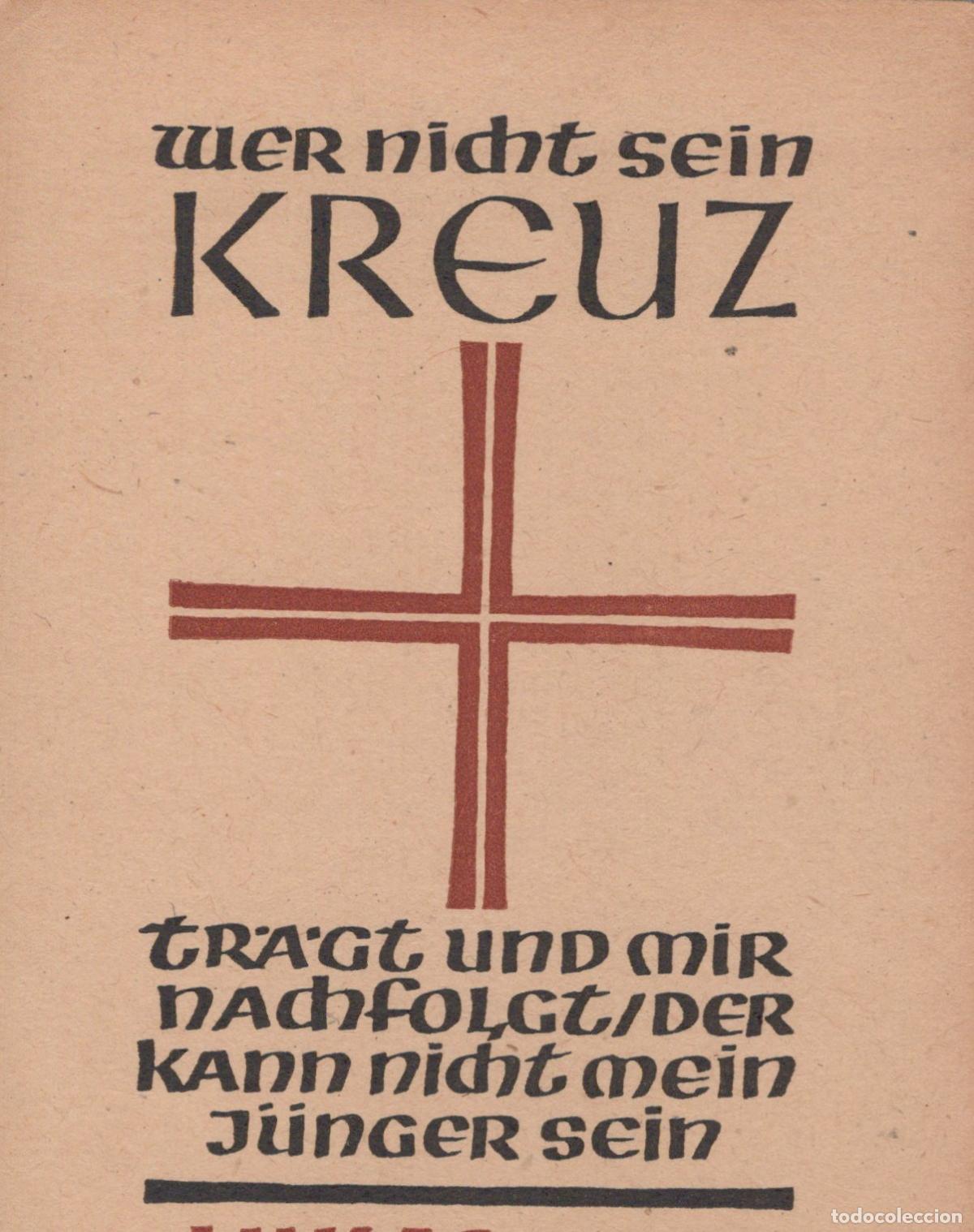 Postales: Germany Chemnitz Religious With Cross And German Bible Verses Unposted *YBB836