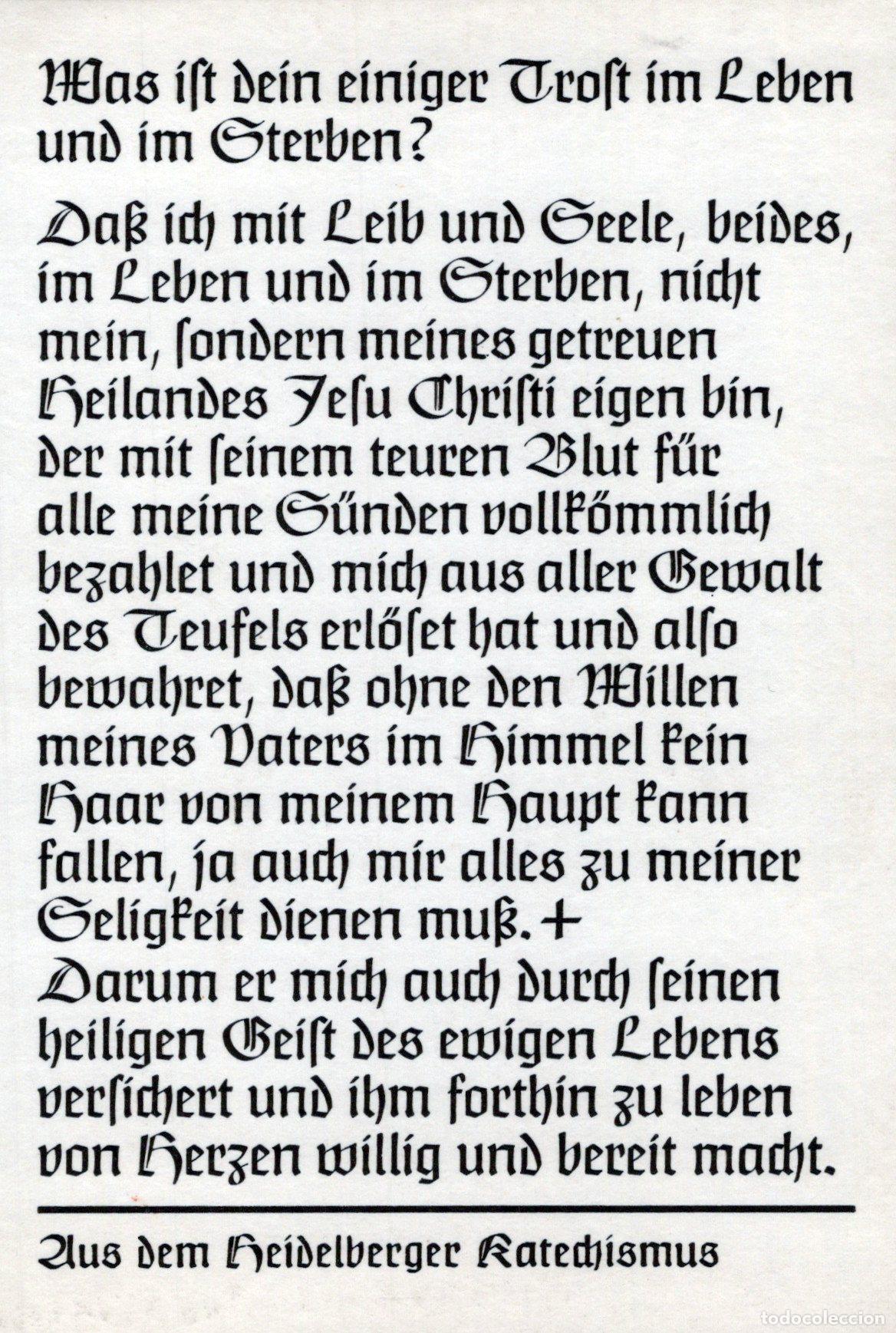 Postales: Germany Heidelberg Catechism Religious Text German Language *YBB856 - Foto 3