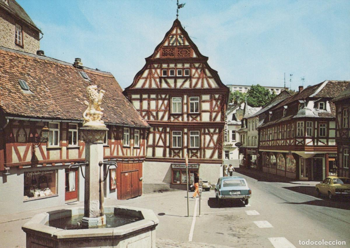 Postales: Germany Idstein Rothenburg Im Taunus Lion Fountain With Unposted *YBB698