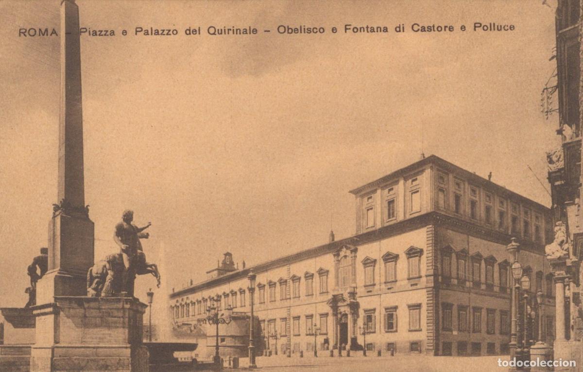 Postkarten: Italy Roma (Rome) Square And Palazzo Del Quirinale Obelisk And Unposted *YBB905