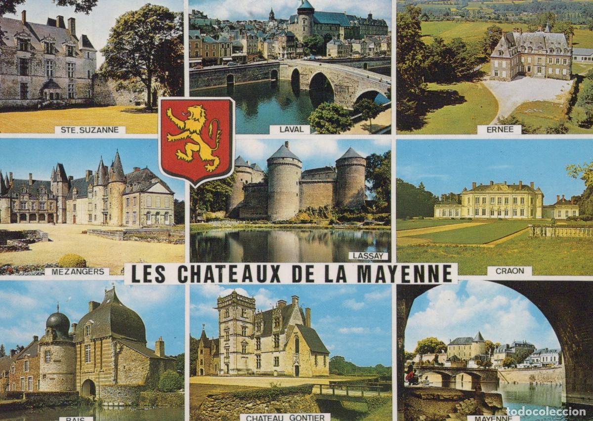 Postkarten: France Bais Mayenne Castles Multi View Ste Suzanne Laval Ernee Mezangers *YBB915