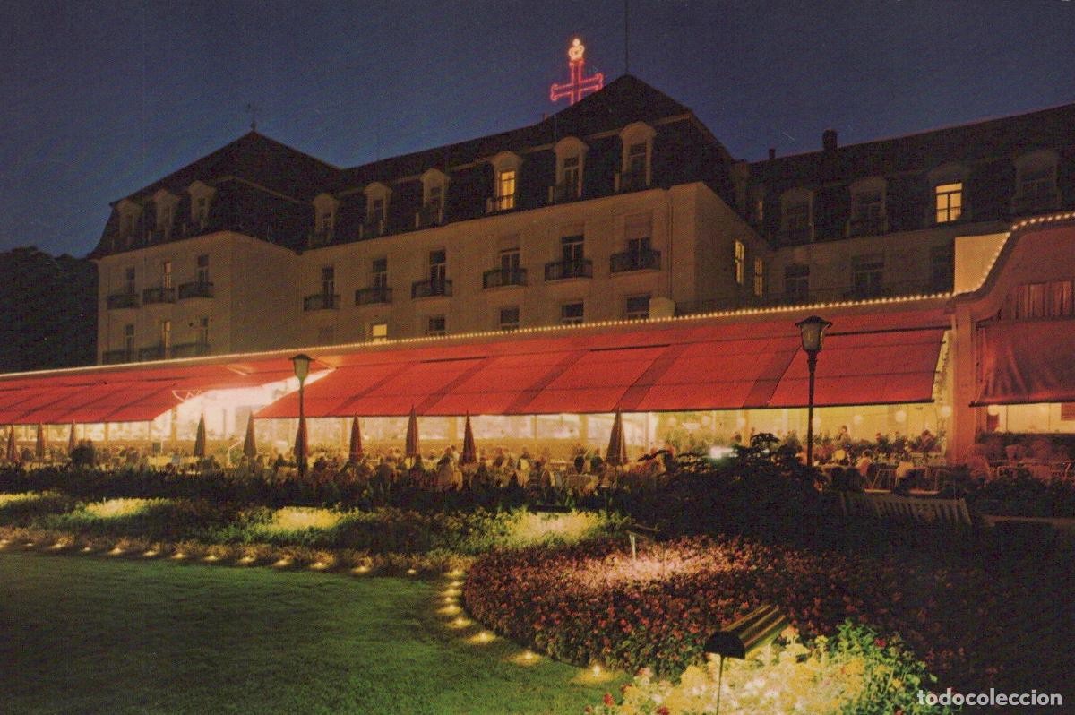Postkarten: Germany Bad Pyrmont Kurhaus Park Illumination At Night Unposted *YBB723