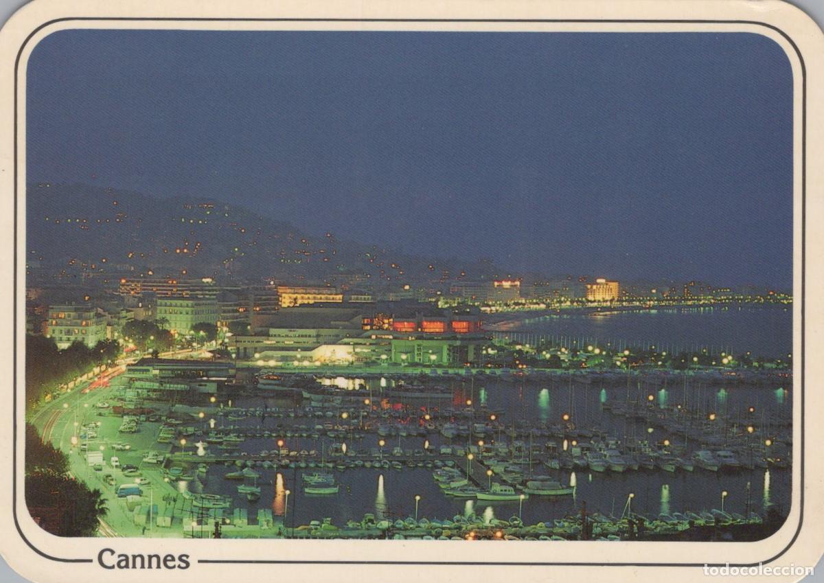 Postkarten: France Cannes Night View Of City And Marina Cote D Azur *YBB925
