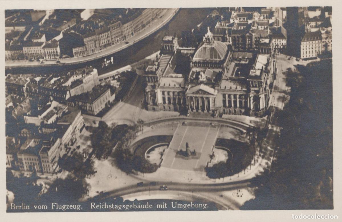 Postkarten: Germany Berlin Wall Reichstag Building Aerial View Real Photo Unposted *YBB906