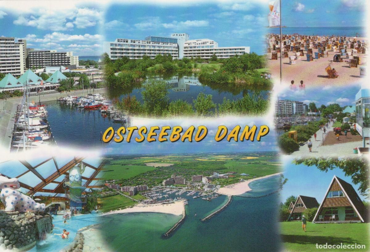 Postkarten: Germany Damp Ostseebad Multi View With Beach Marina And Resort *YBB733