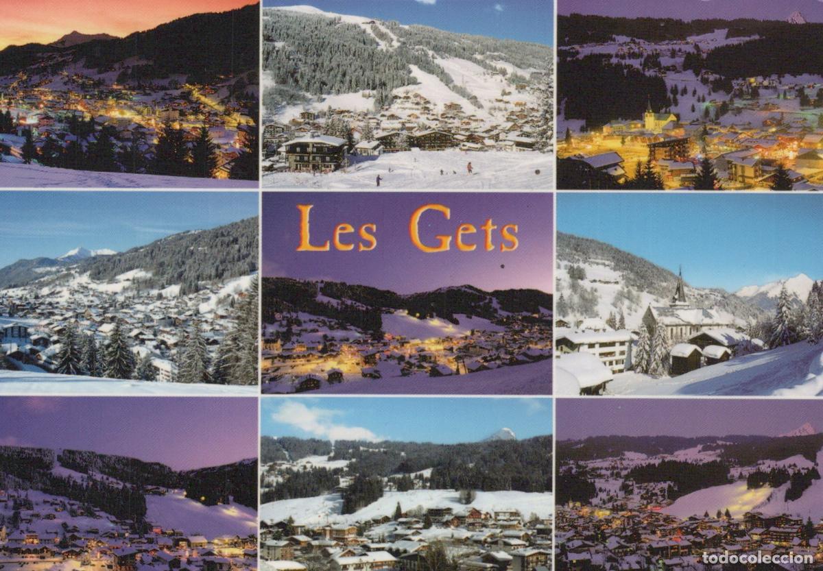 Postkarten: France Les Gets Haute Savoie Winter Ski Resort Village Collage *YBB911