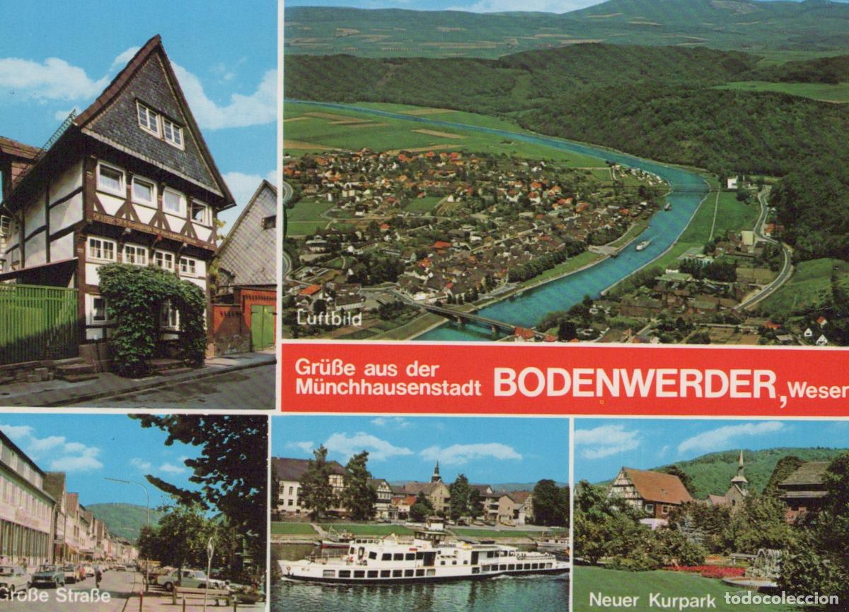 Postcards: Germany Bodenwerder Weser Multi View Half Timbered House Aerial Unposted *YBB724