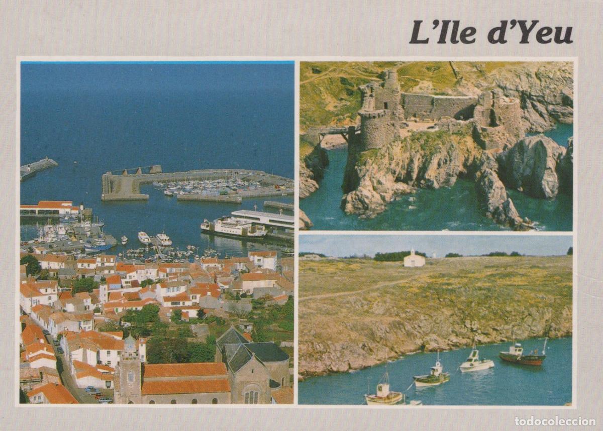Postcards: France Ile D Yeu L Vendee Port Joinville Old Castle Coastal View *YBB931