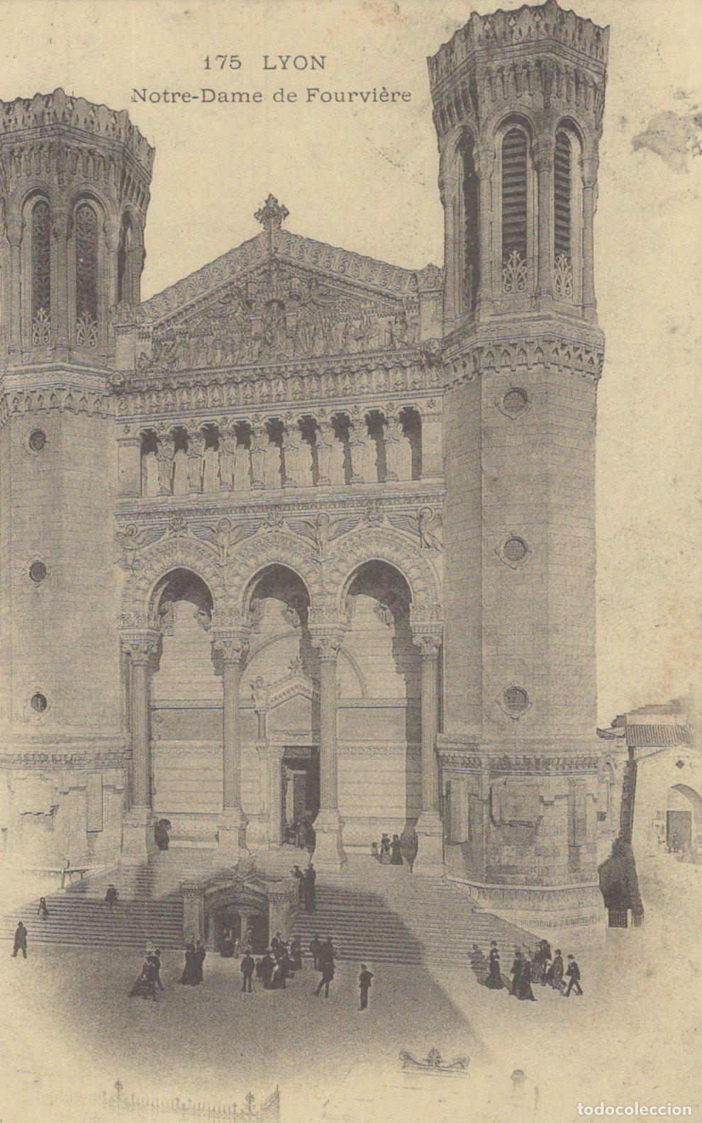 Postcards: France Lyon Notre Dame De Fourviere Basilica Unposted Reproduction *YBB972