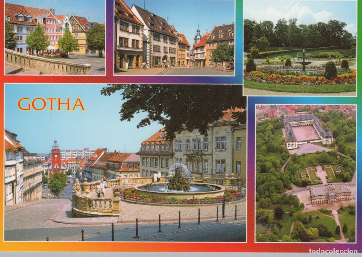 Cartoline: Germany Gotha ​​multi View Main Market Orangery Castle Unposted *YBB744