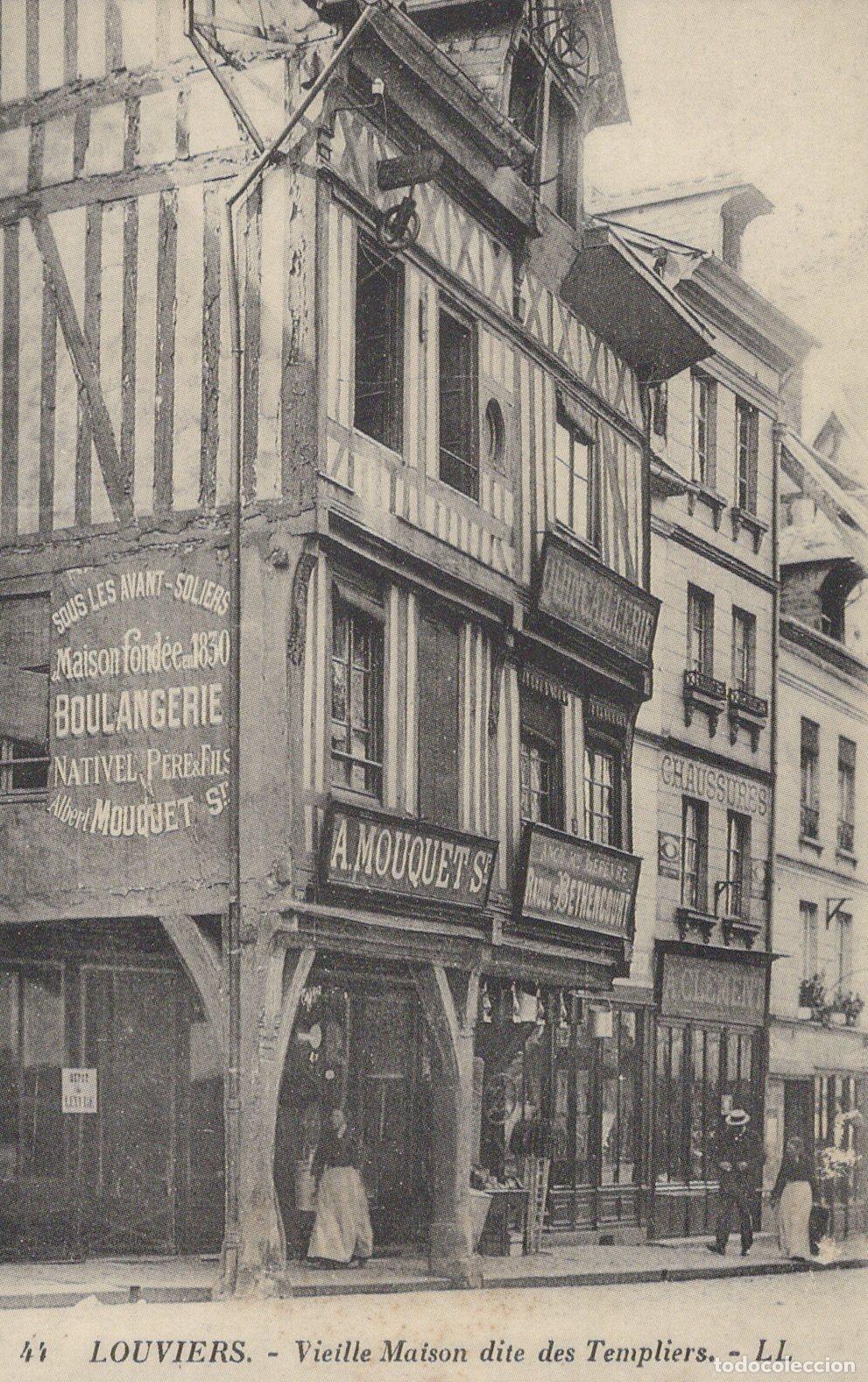Cartoline: France Louviers House Of The Templars Unposted Reproduction *YBB981