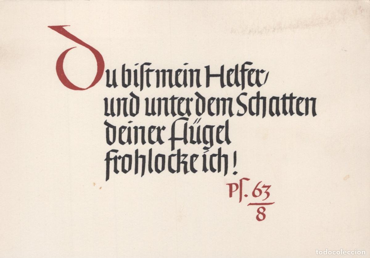 Cartoline: Germany Wuppertal Barmen Religious Calligraphy 1908 *YBB793