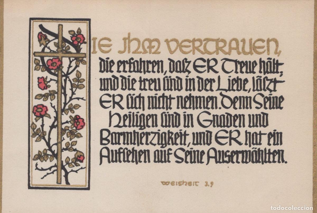 Postkarten: Germany Bad Blankenburg Religious With Cross And Roses German Scripture *YBB803