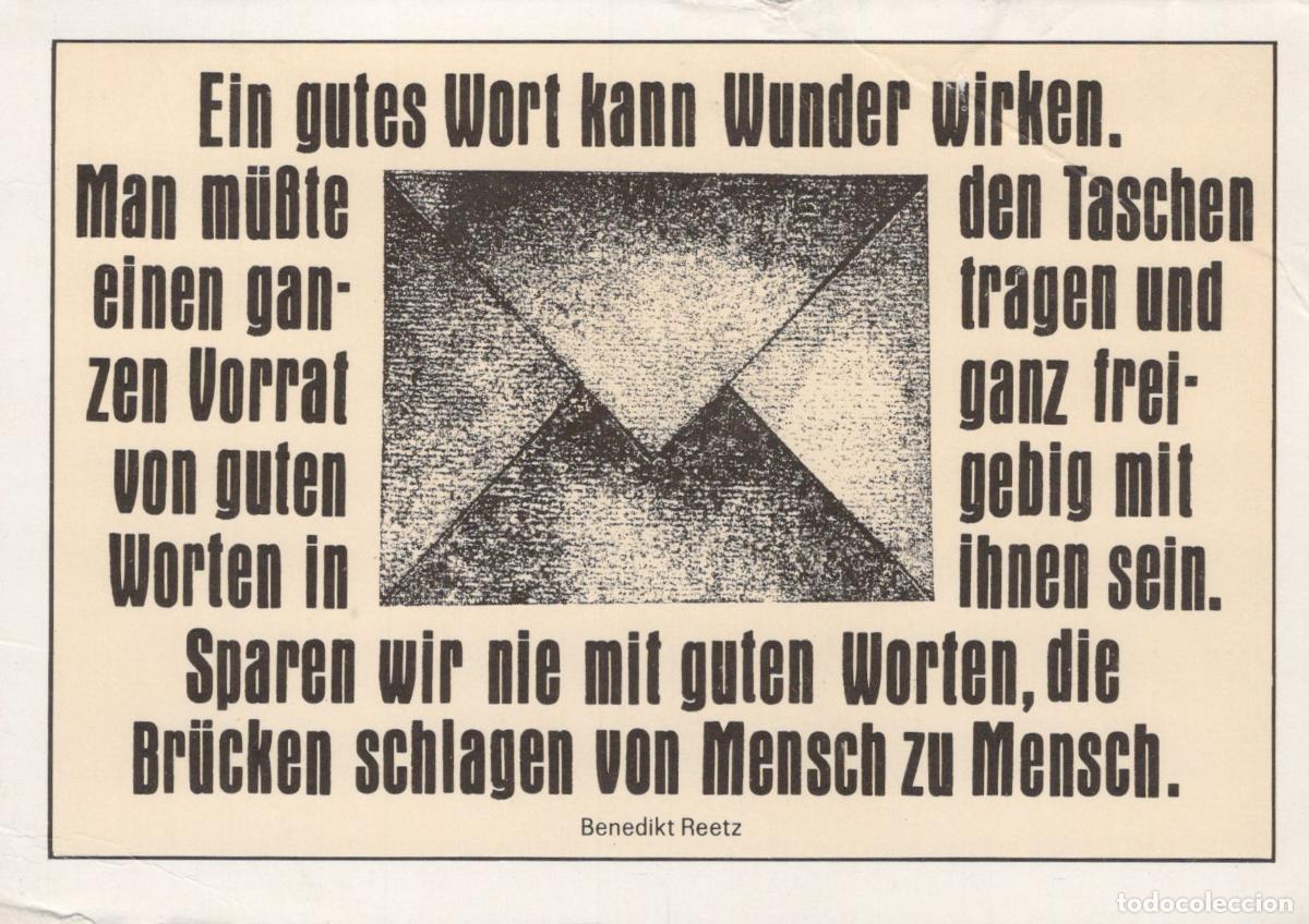 Postkarten: Germany Gotha ​​abstract Envelope Design With German Quote 1990s *YBB779