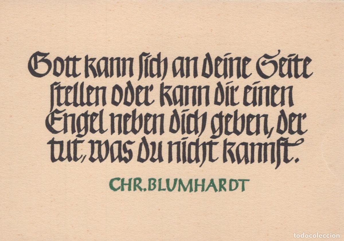 Postkarten: Germany Dresden Religious Quote By Chr Blumhardt German Calligraphy *YBB808