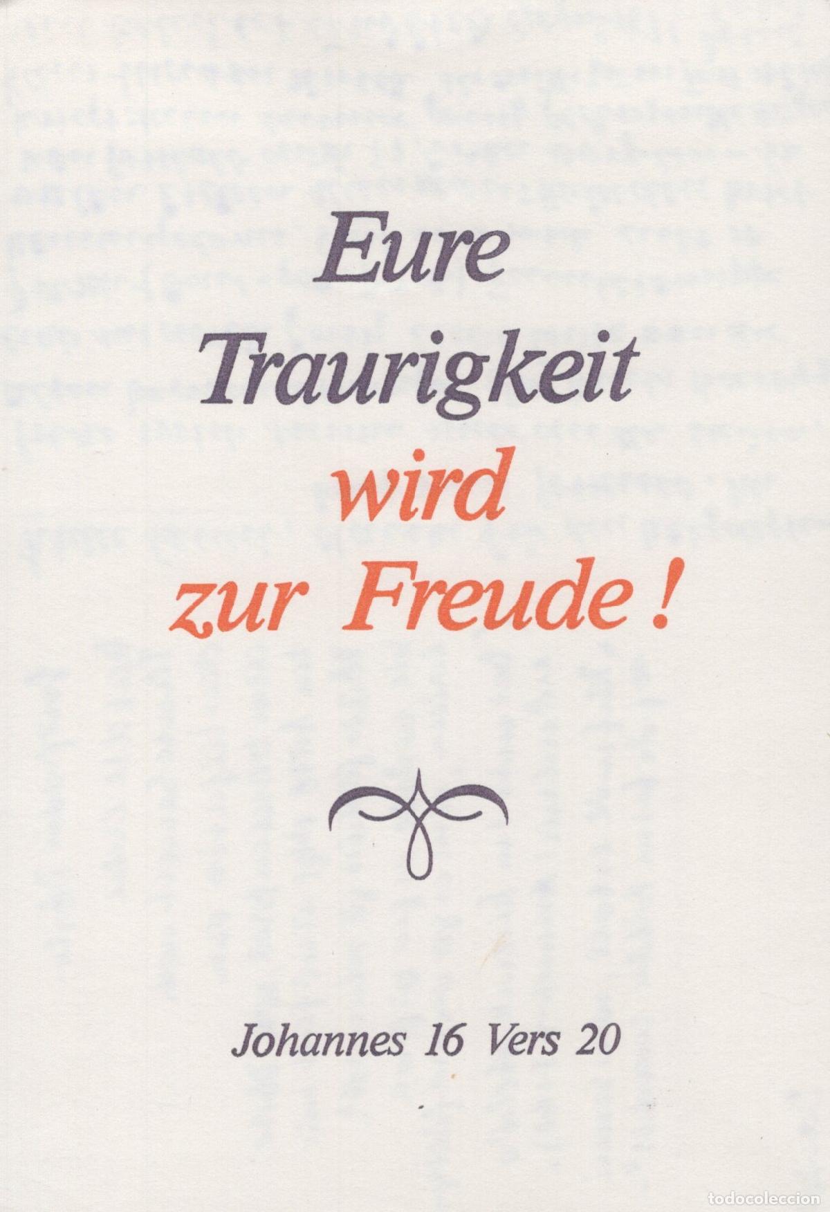 Postkarten: Germany Bergneustadt Religious Your Sadness Will Turn To Joy John 16 20 *YBB823