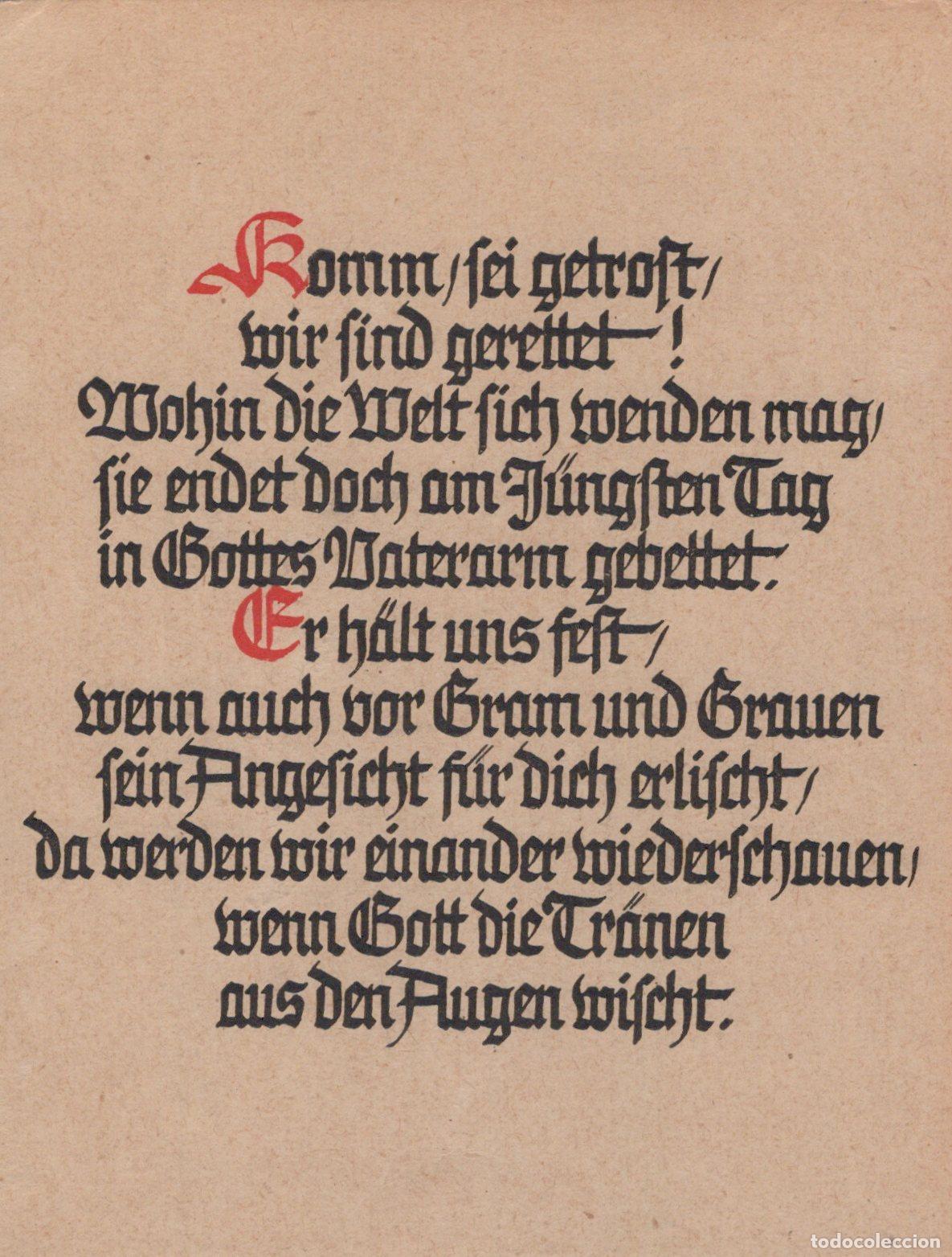 Postkarten: Germany Berlin Wall German Religious Calligraphy Come Be Unposted *YBB838