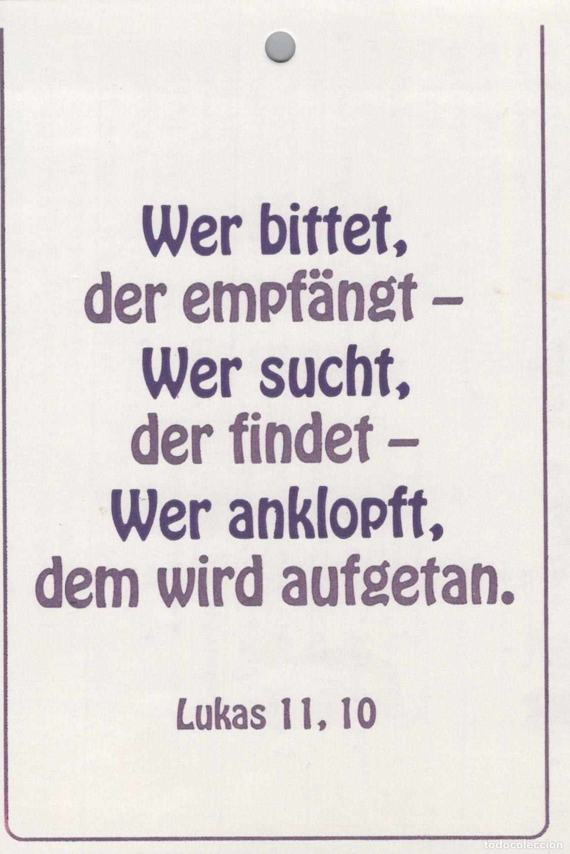 Postkarten: Germany Bergneustadt Religious With Bible Verses Lukas 11 10 German *YBB814