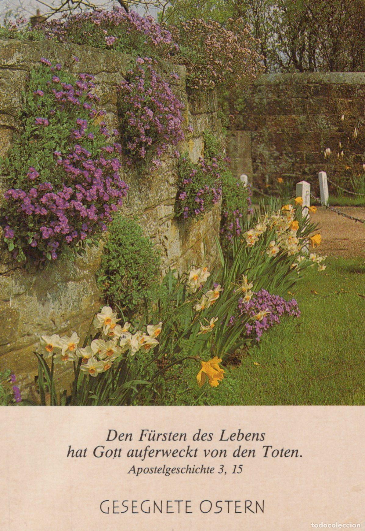 Cartes Postales: Germany Aachen Emilichheim Stone Wall With Flowers Easter Greeting *YBB898
