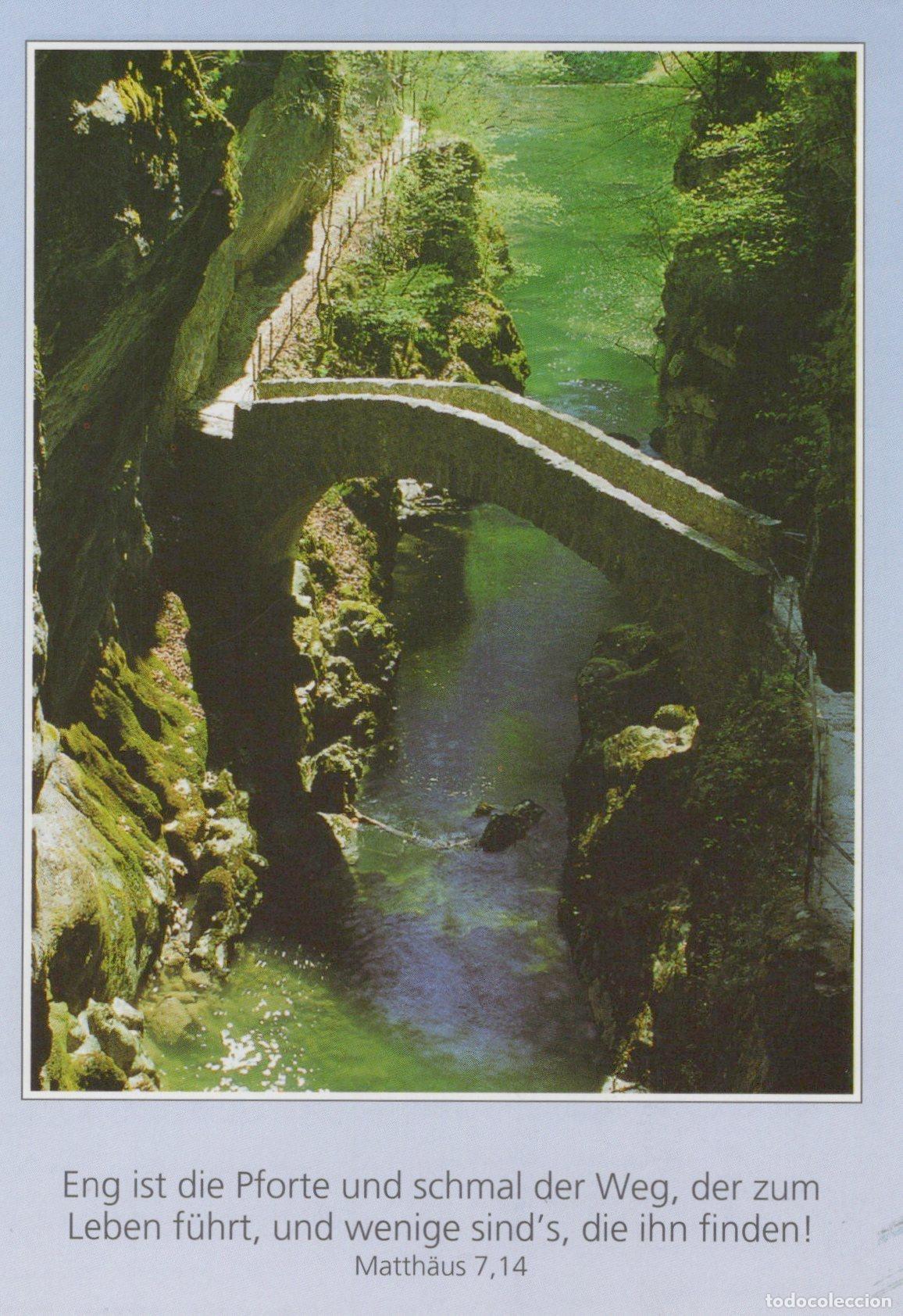 Postcards: Germany Friedrichshafen Stone Bridge Over A River In A Gorge With A *YBB879