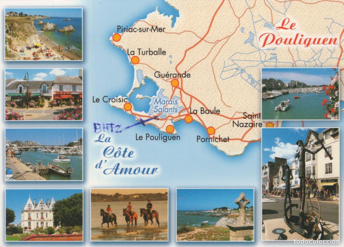 Postcards: France Le Pouliguen The Love Coast Multi View *YBB918