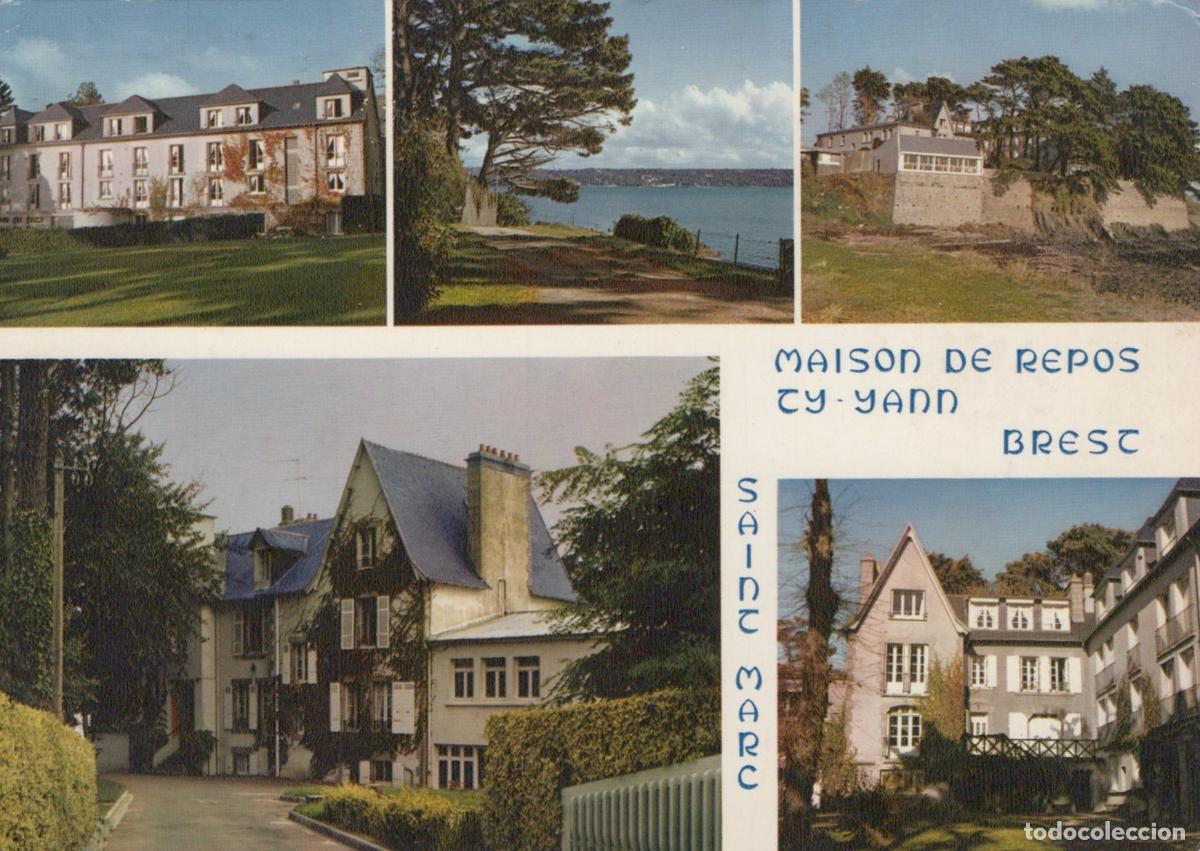 Postkarten: France Brest Rest Home Ty Yann Saint Marc Coastal Views Unposted *YBB923