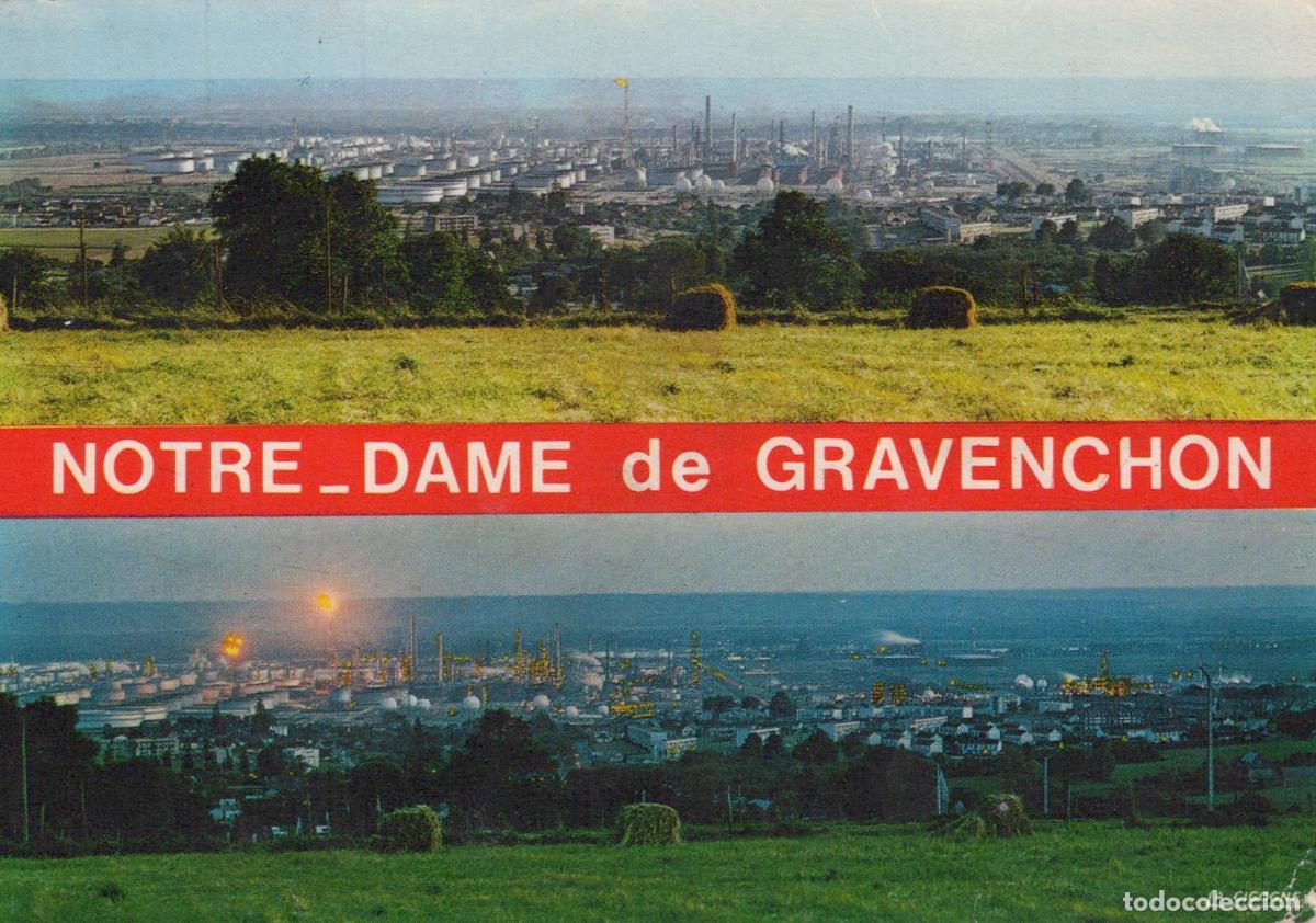 Postkarten: France Notre Dame De Gravenchon Oil Refinery Industrial Landscape *YBB914