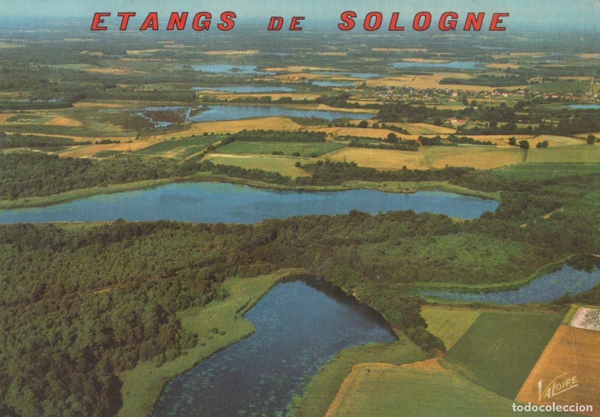 Postales: France Sologne Region Aerial View Of Etangs Lakes And Forests *YBB949