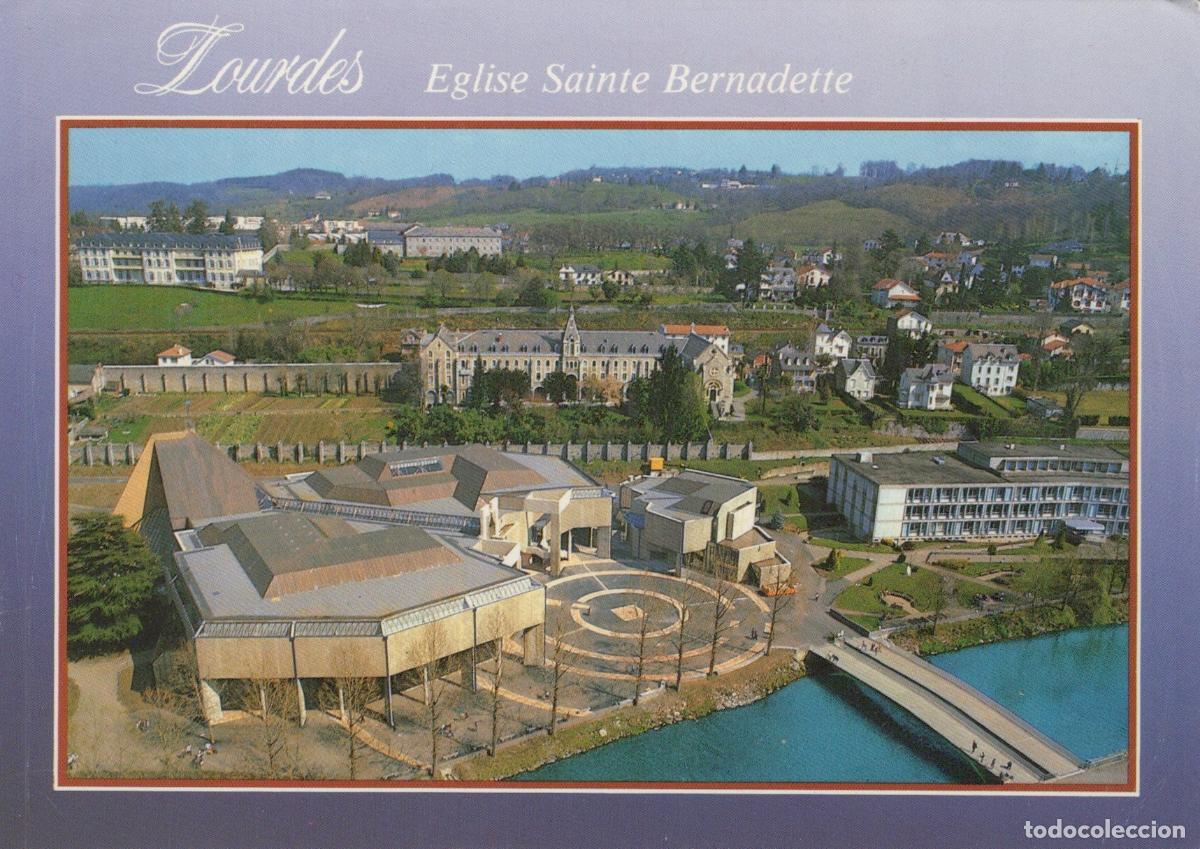 Postales: France Lourdes Sainte Bernadette Church Modern Architecture *YBB959
