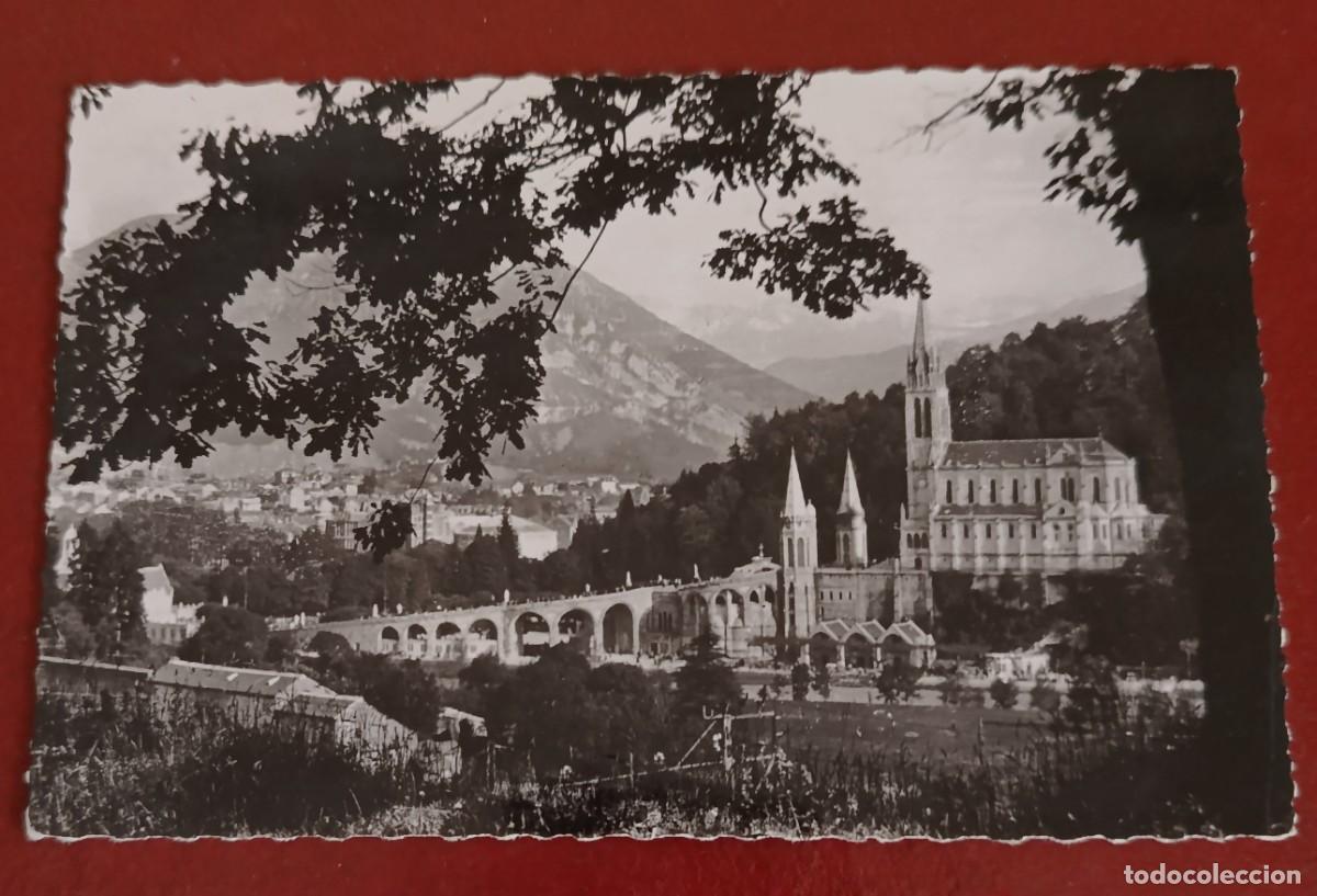 Postales: SANTUARIOS DE LOURDES - BAS&Iacute;LICA NUESTRA SE&Ntilde;ORA DEL ROSARIO - FRANCIA 1954