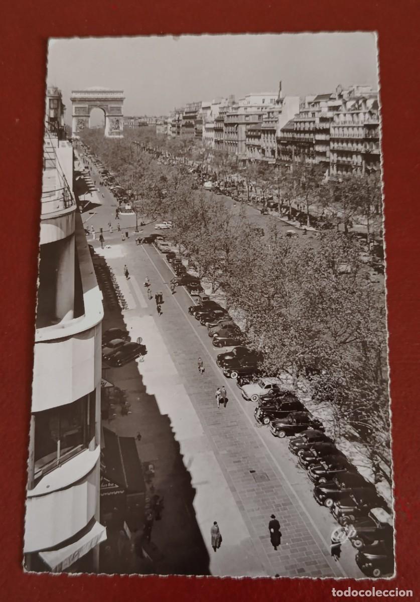 Postales: AVENIDA DE LOS CAMPOS EL&Iacute;SEOS - ARCO TRIUNFO - PARIS - FRANCIA 1950